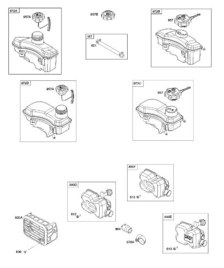 H - Sistema di scarico, alimentazione carburante B&S - 10 €¦ 104M05-0024-H1 brand Stihl